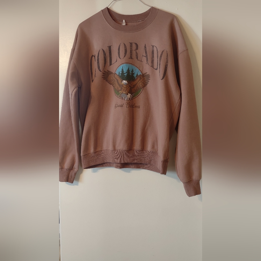 Full Tilt Chocolate Brown Sweatshirt Size S